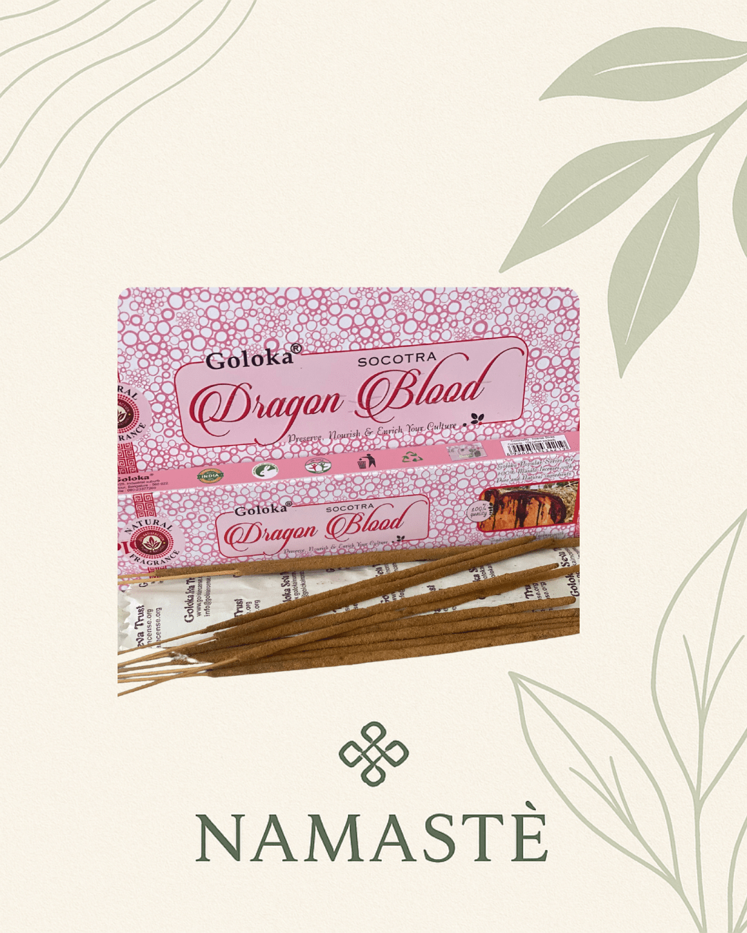 Incenso bastoncini SANGUE DI DRAGO - Namastè alchimia del benessere
