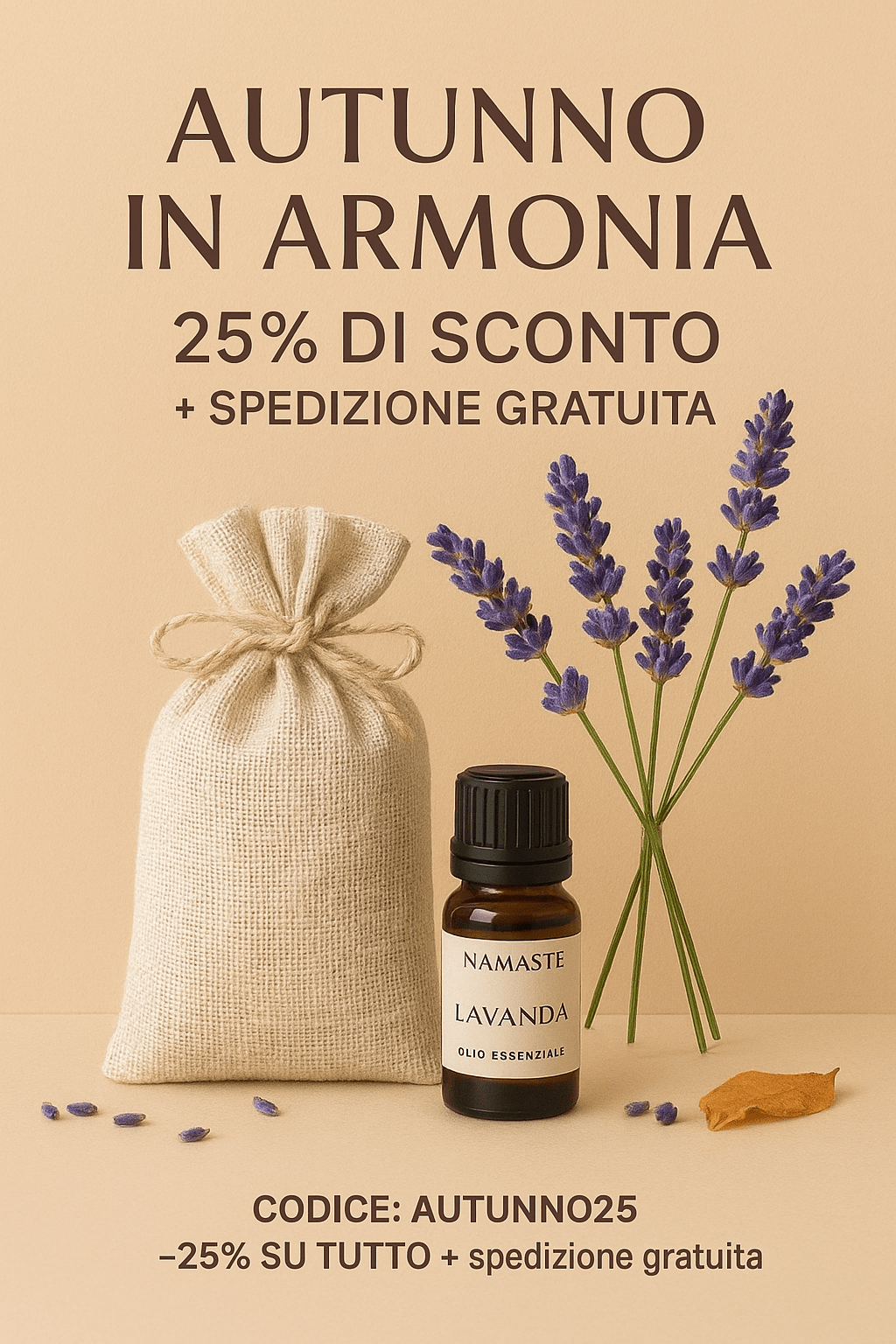 SACCHETTO DI FIORI DI LAVANDA - Namastè alchimia del benessere